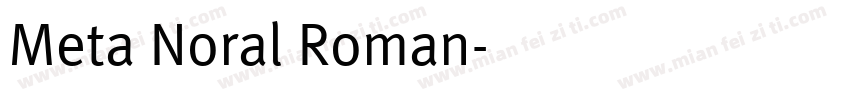 Meta Noral Roman字体转换